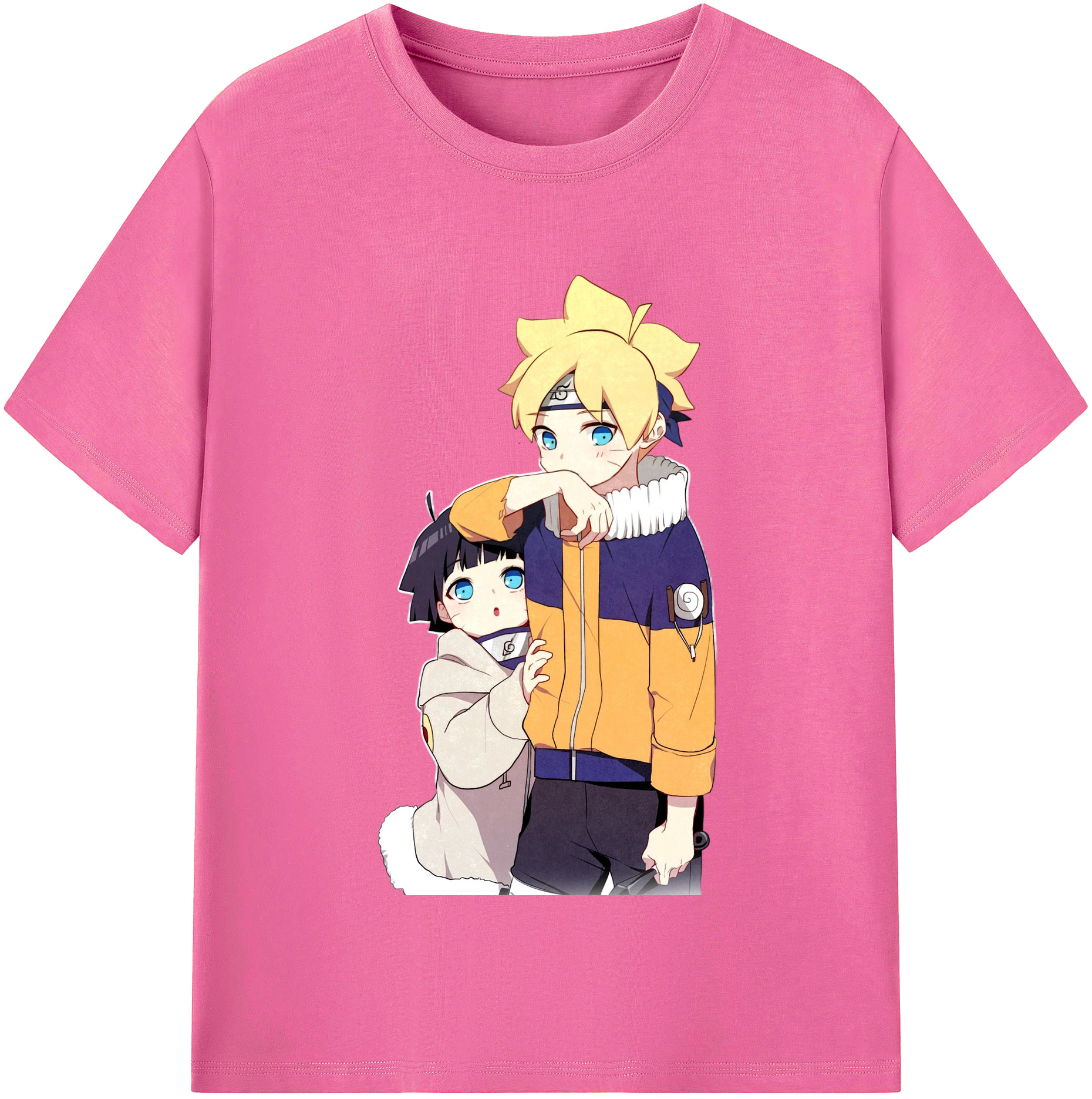 （画像用） NARUTO -ナルト- うずまき ボルト Uzumaki Boruto レディースカジュアルプリントTシャツ（綿100％）